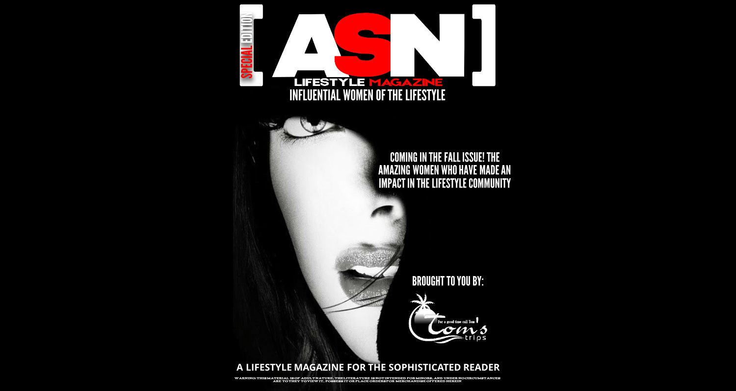 I’m one of ASN Lifestyle Magazine’s Influential Women in the Lifestyle!
