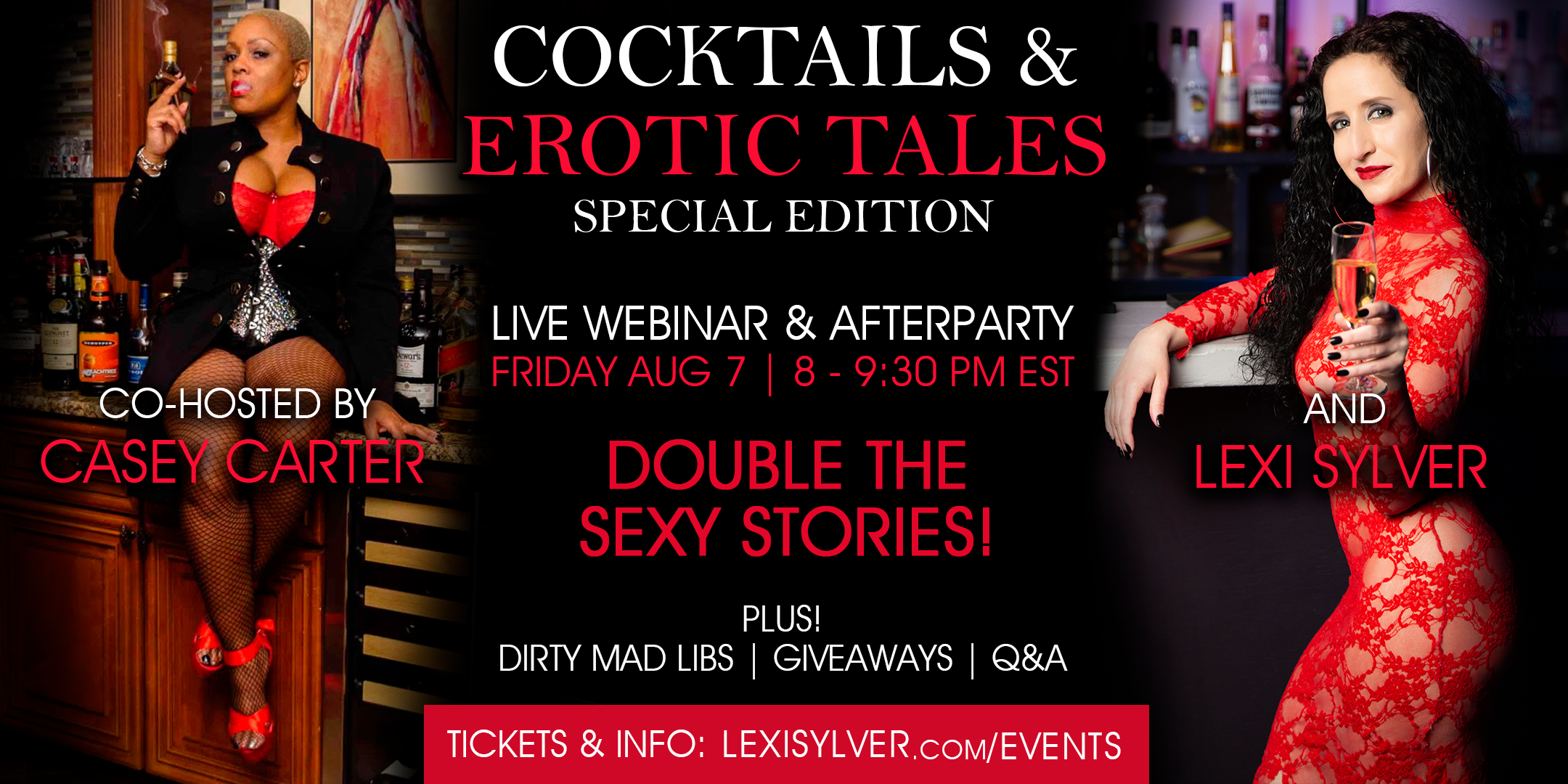 Cocktails & Erotic Tales: Special Edition with Casey Carter!